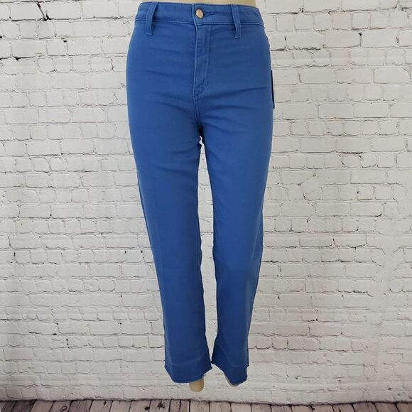 Joe’s Jeans High Rise Straight Crop Cabana Blue 25 - Picture 2 of 9